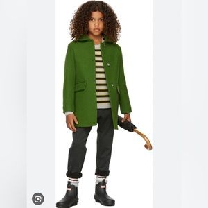 Bonpoint Green Wool Peacoat size 6